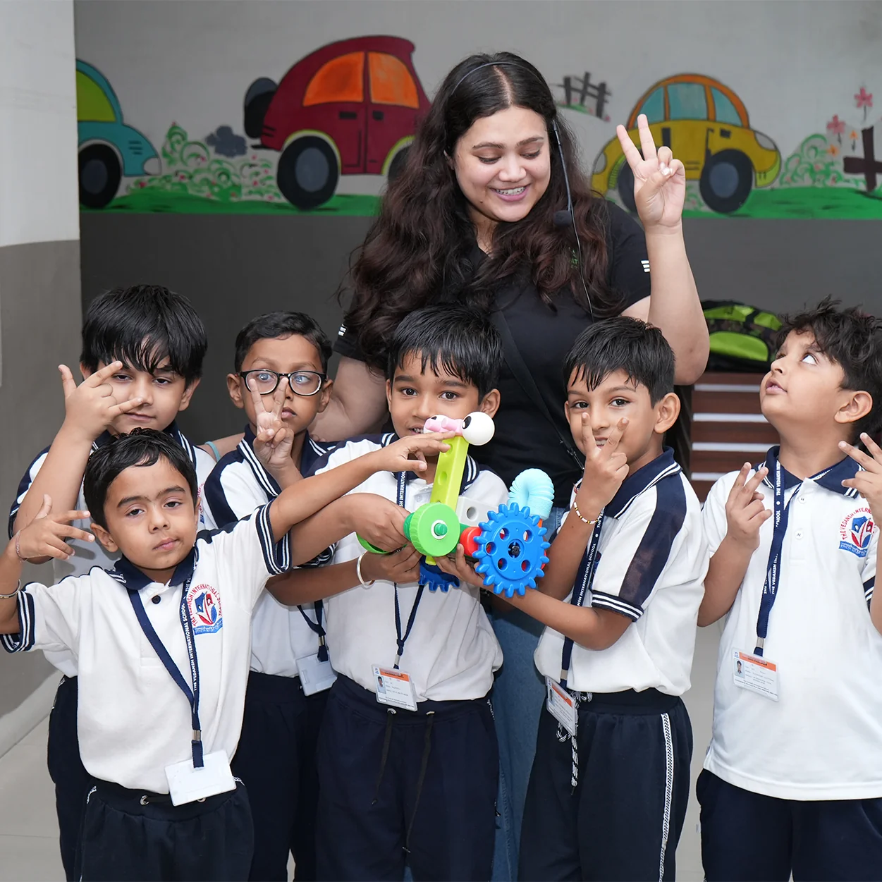 Young innovators exploring robotics and engineering